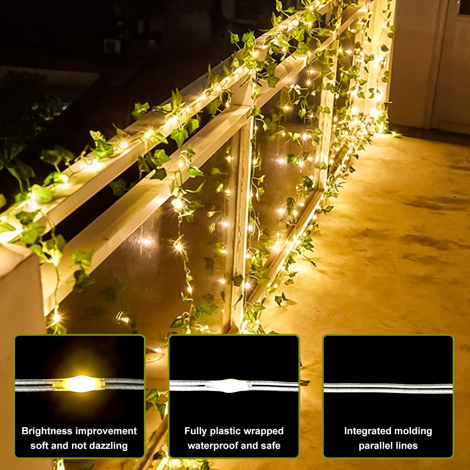 12-Pack Faux Ivy Garlands