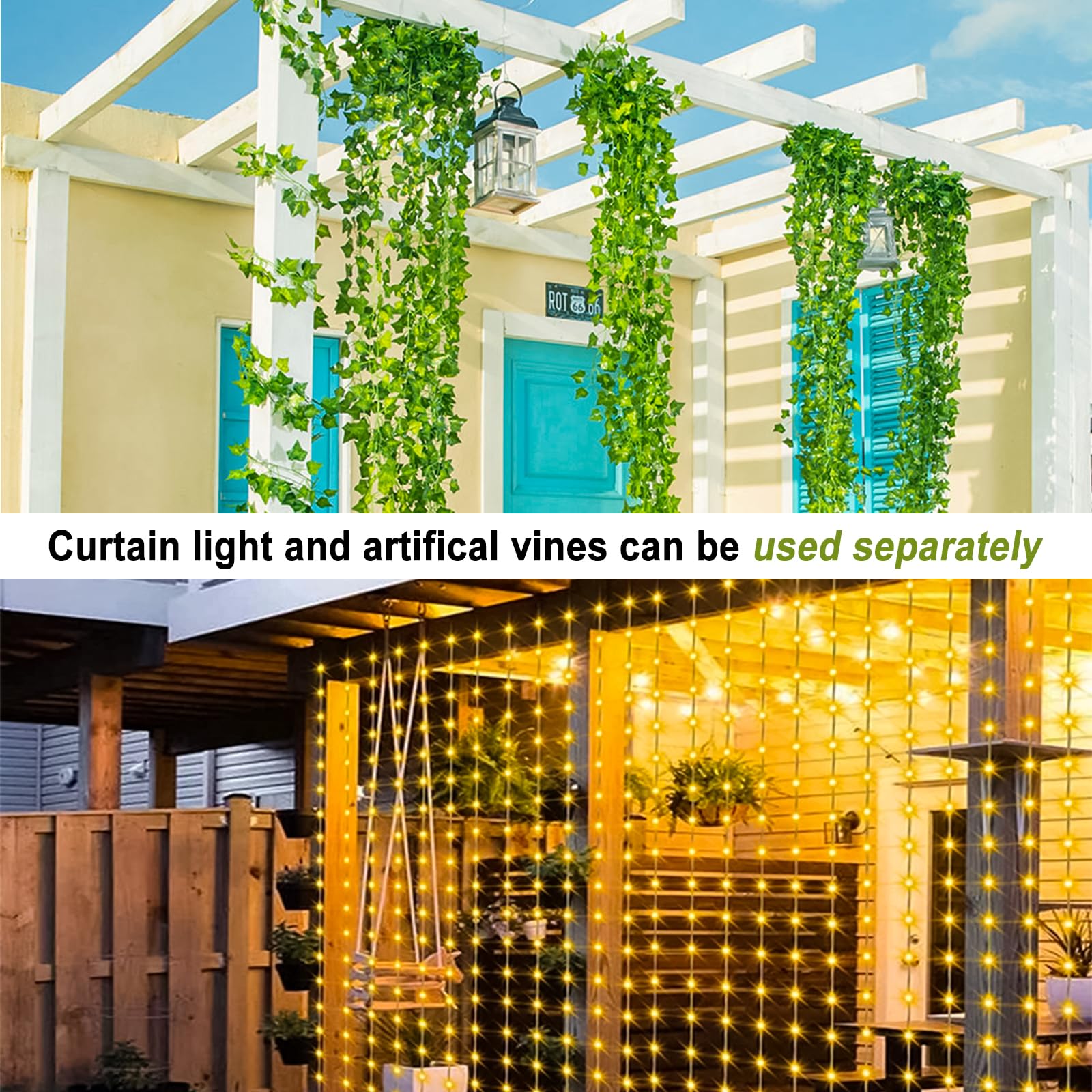 12-Pack Faux Ivy Garlands