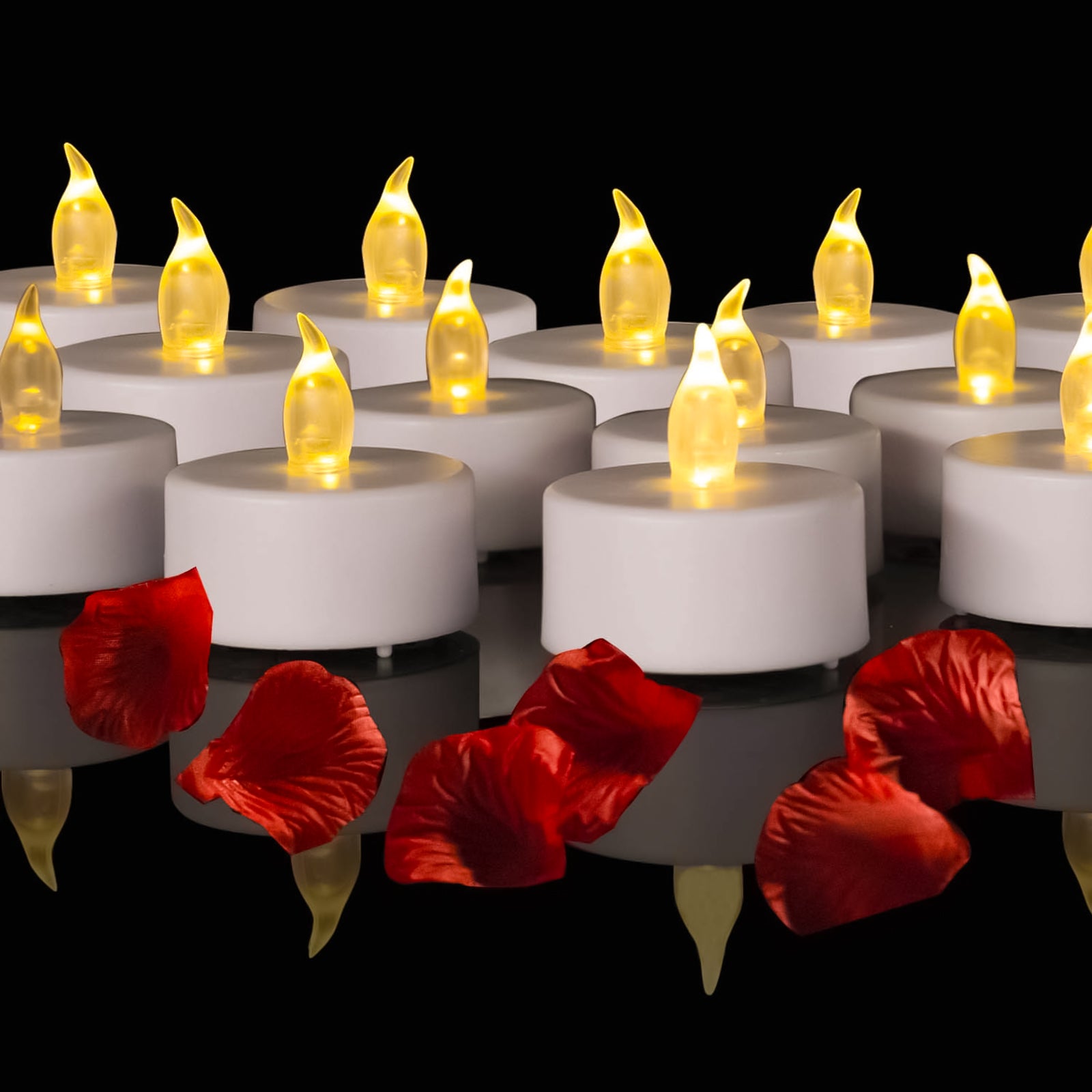 30-Pack Flameless LED Tea Lights Candles Battery Operated for Votive, Aniversary