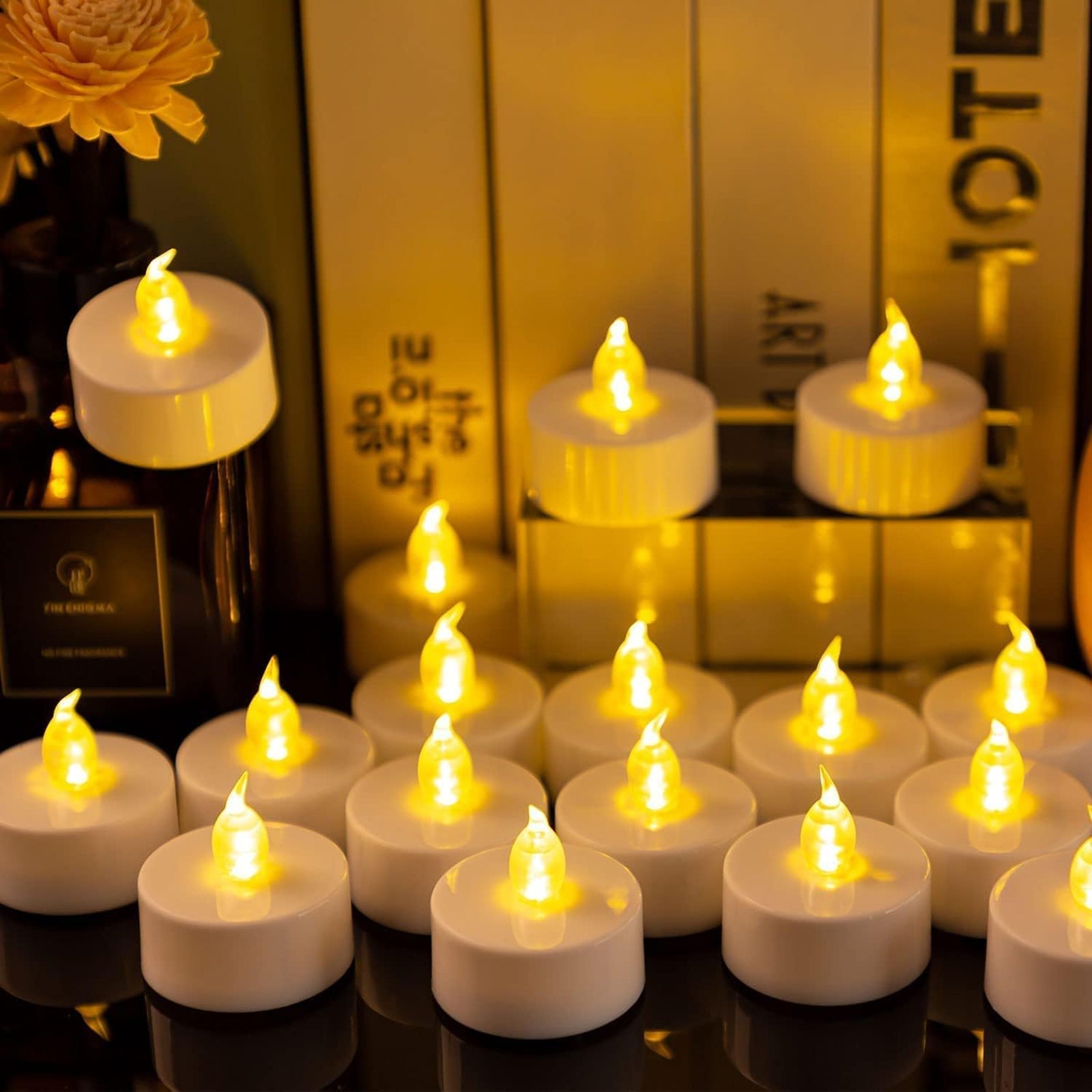 30-Pack Flameless LED Tea Lights Candles Battery Operated for Votive, Aniversary