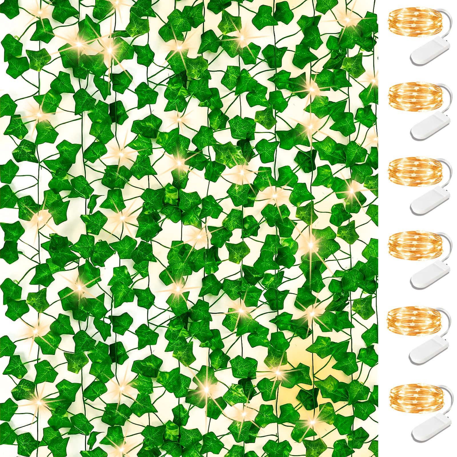 Artificial Ivy Leaves With Lights