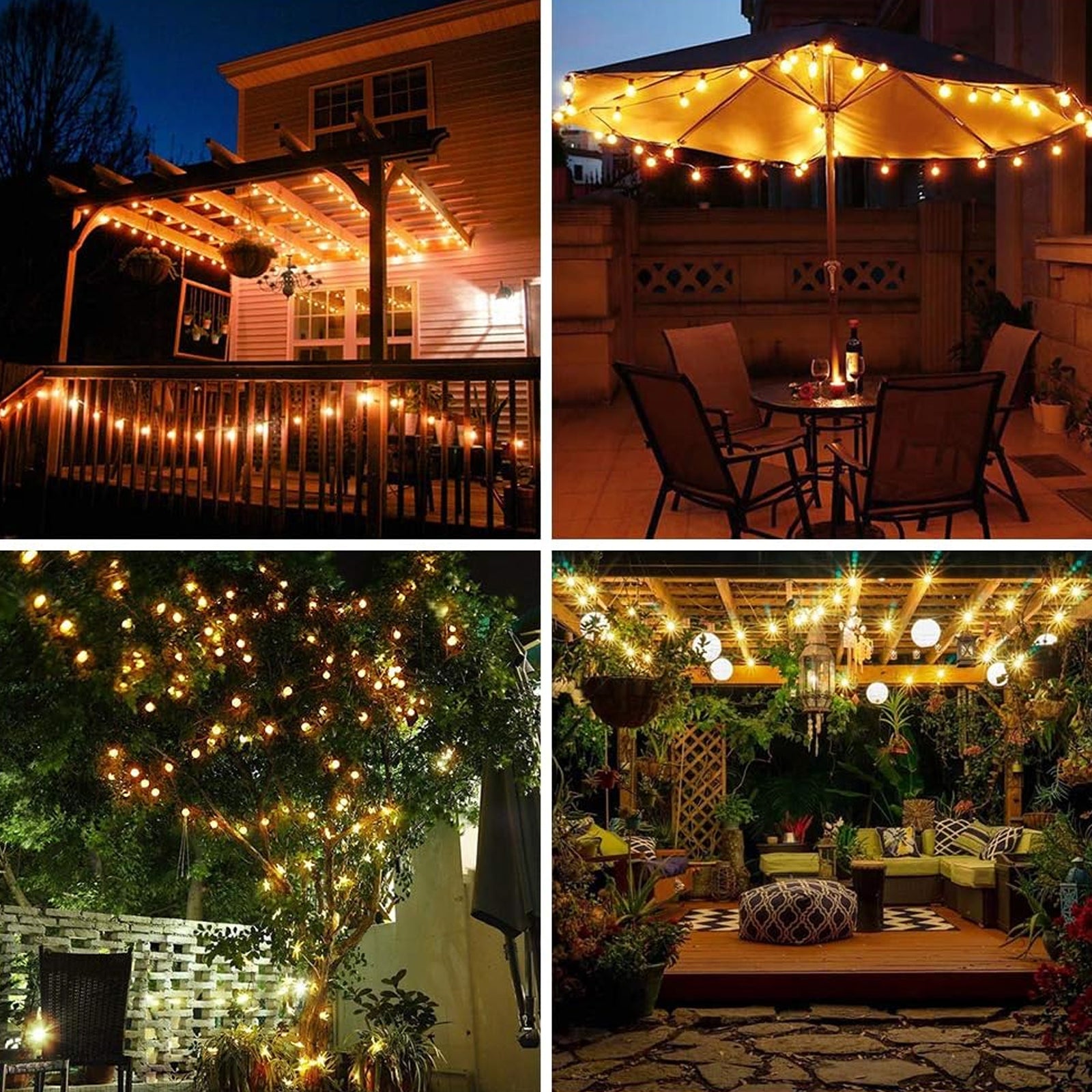 Globe String Lights Battery Operated - 50 LED Fairy Lights with Remote