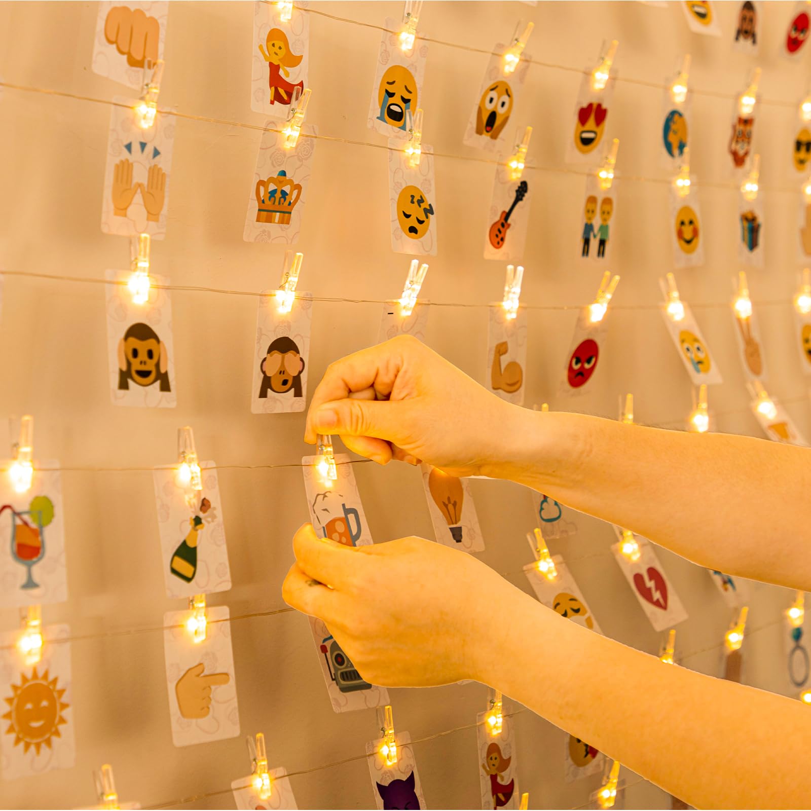 50LEDs Warm White Photo String Light 16.4Ft Fairy Light