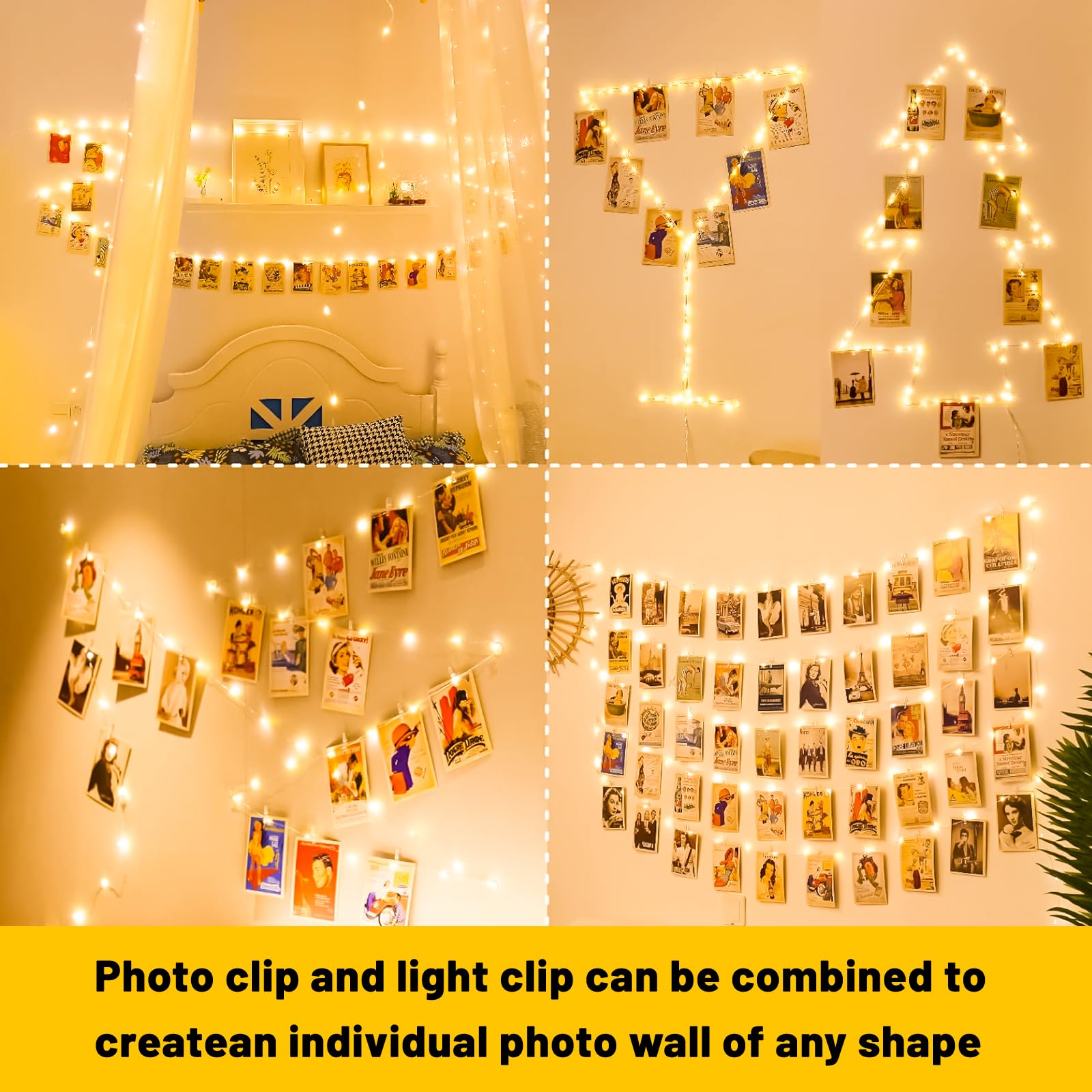 50LEDs Photo Clips String Light