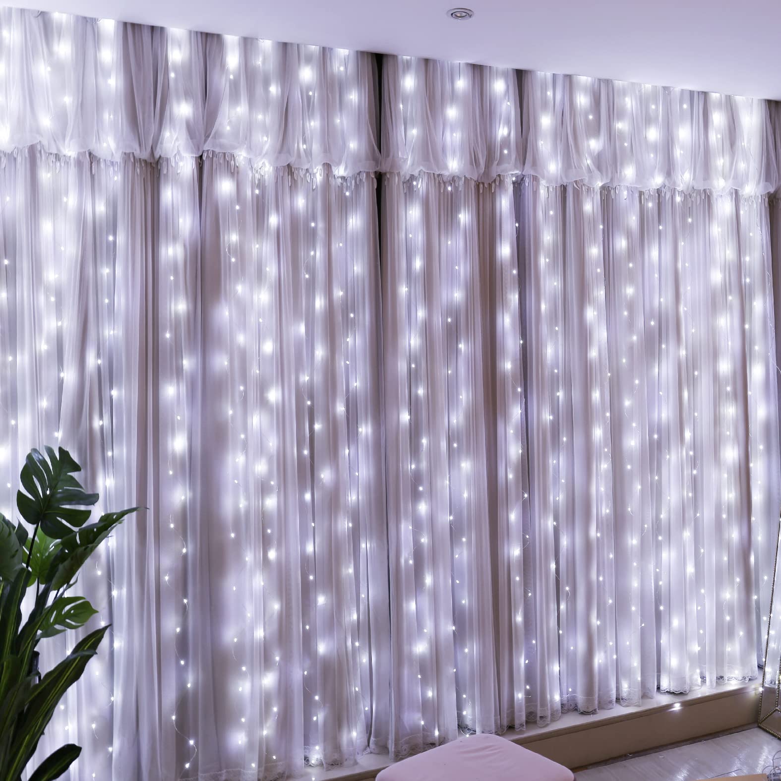 300 LED Fairy Curtain Lights