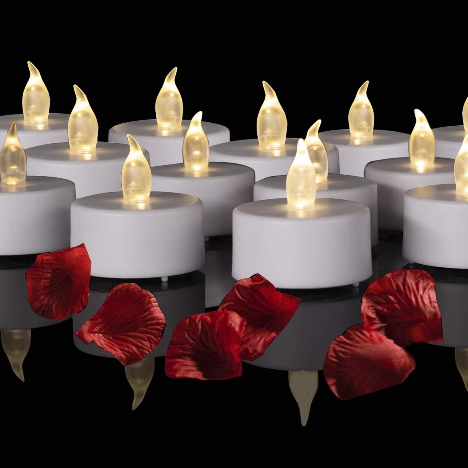 Multi-pack combination Battery Operated Tea Lights Candles Flickering Flameless LED Lights