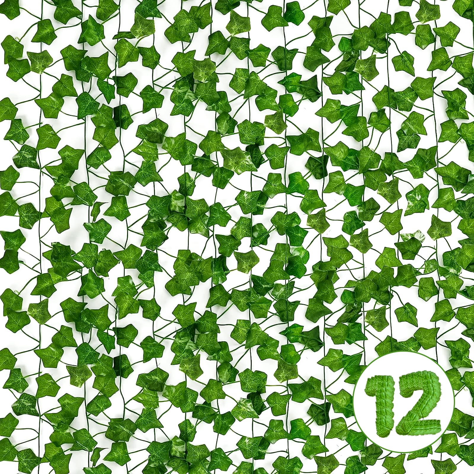 12Pack Artificial Ivy Leaves
