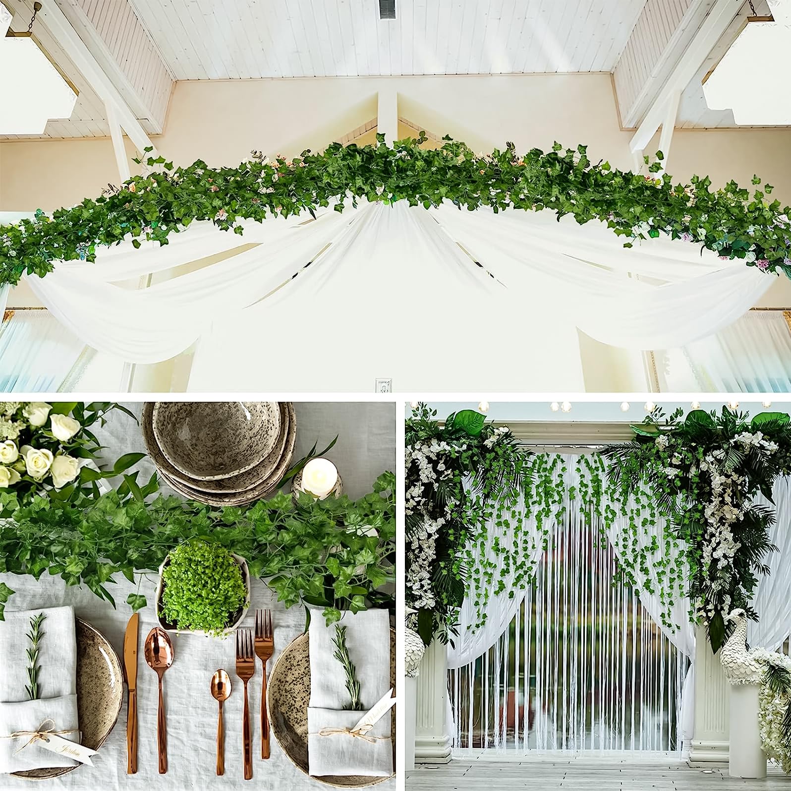 12Pack Artificial Ivy Leaves