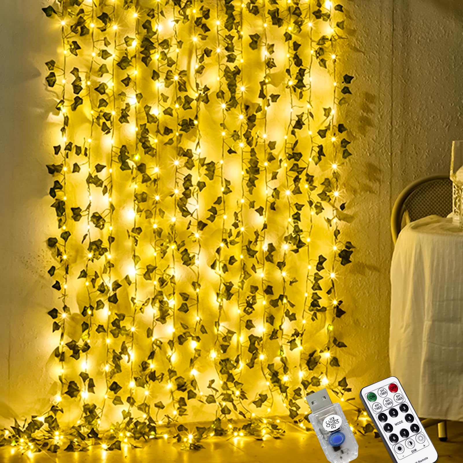 12-Pack Faux Ivy Garlands