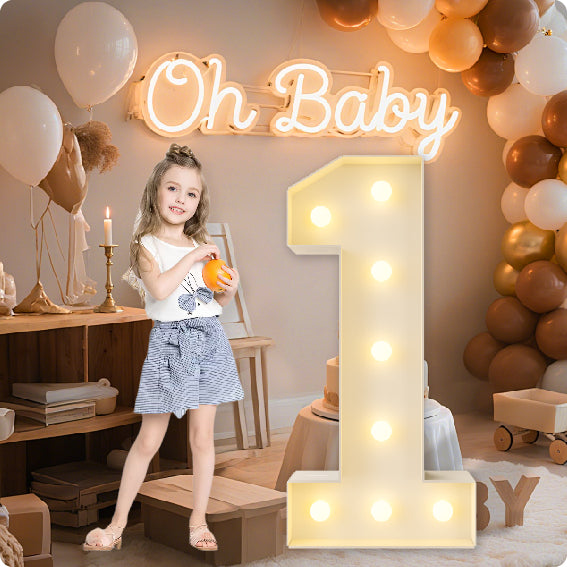 HXWEIYE Big Light Up Letters A，3FT Large Marquee Letters with lights, Mosaic Balloon Frame, Giant Baby Letter for baby shower Birthday Graduation Engagement Party Wedding Christmas Decor (Warm White)