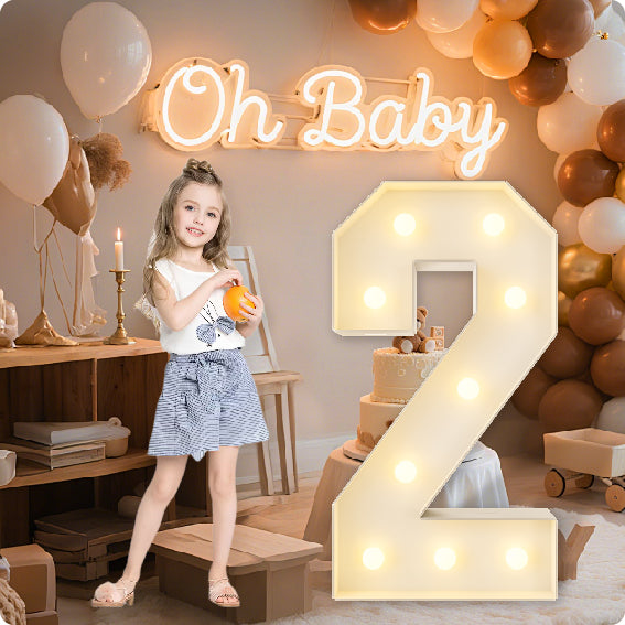 HXWEIYE Big Light Up Letters A，3FT Large Marquee Letters with lights, Mosaic Balloon Frame, Giant Baby Letter for baby shower Birthday Graduation Engagement Party Wedding Christmas Decor (Warm White)