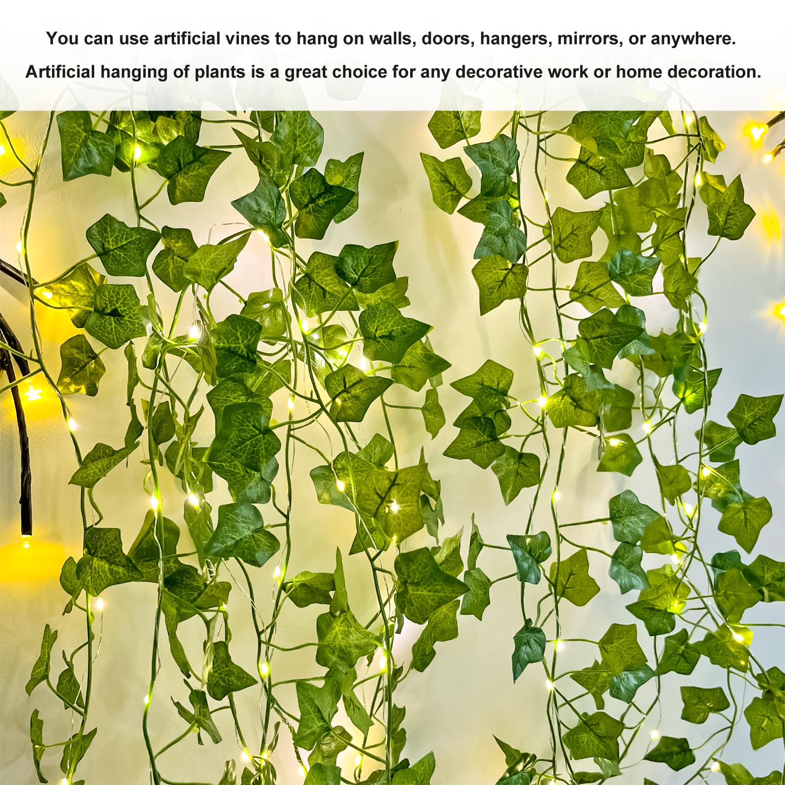 Artificial Ivy Leaves With Lights