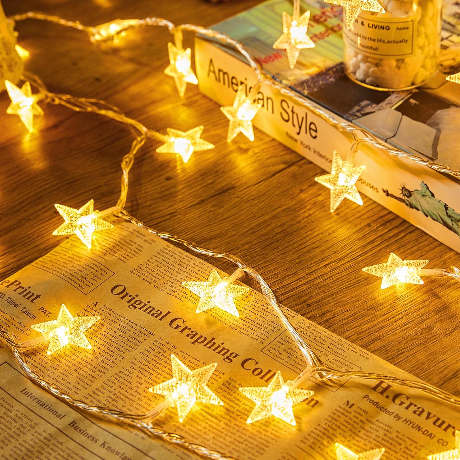 Star String Lights Battery Operated