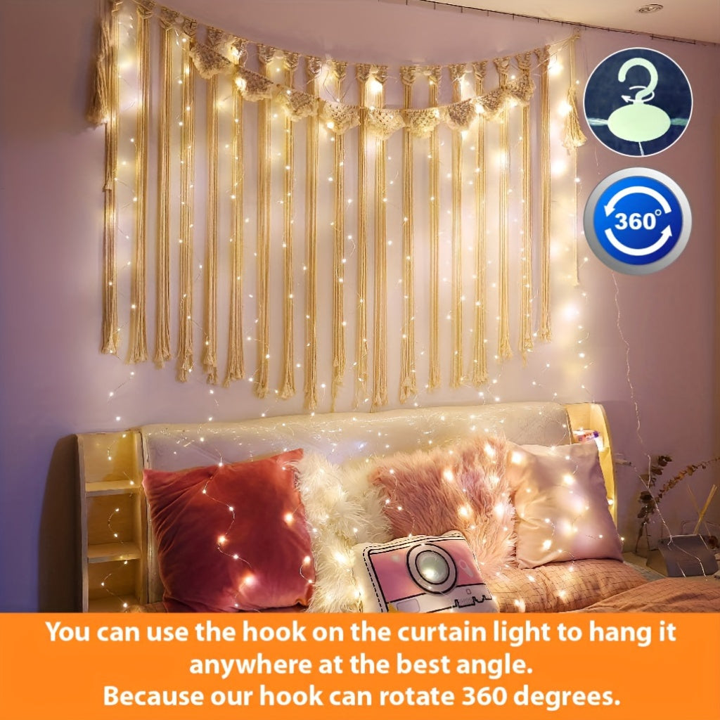 300 LED Fairy Curtain Lights